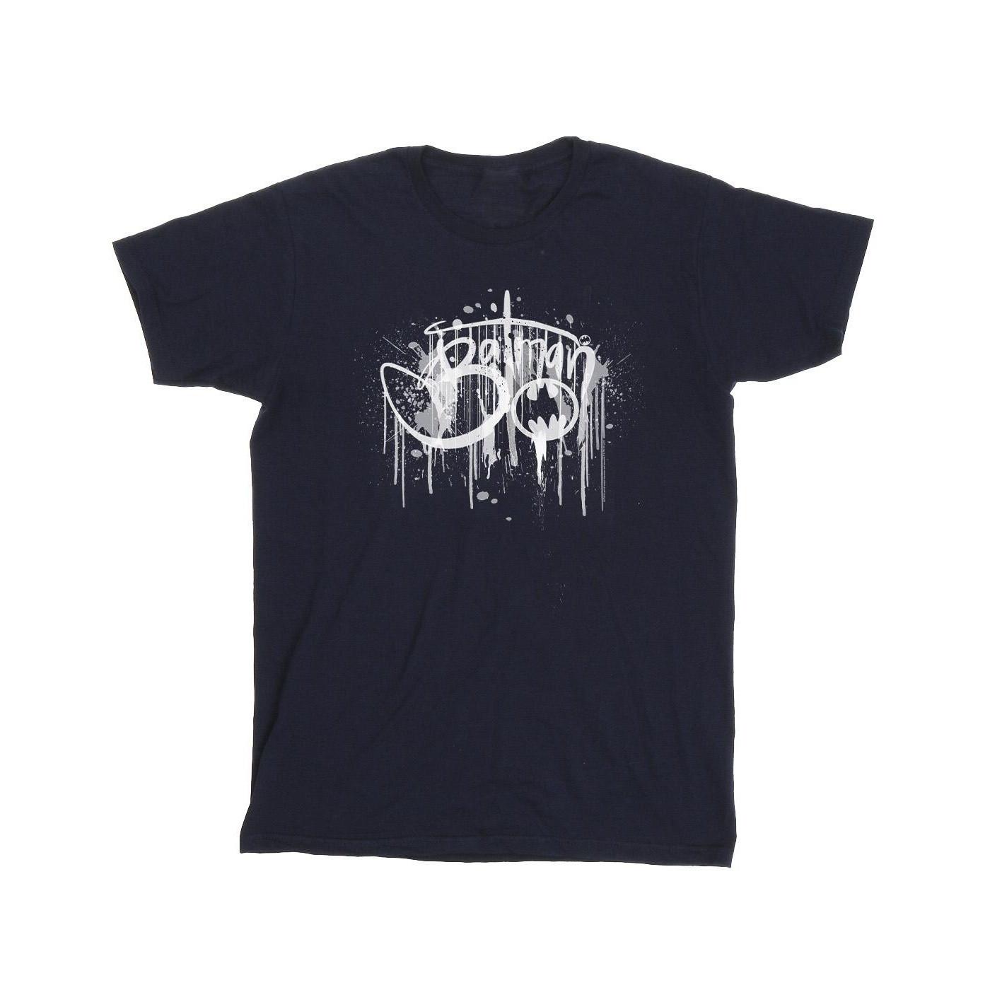Image of Batman Paint Splatter Tshirt Mädchen Marine 116