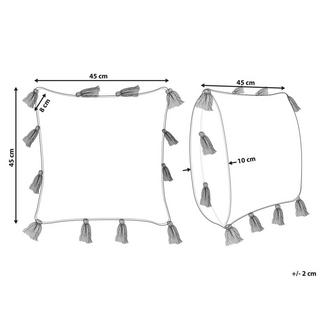Beliani Dekokissen aus Baumwolle Klassisch TORENIA  