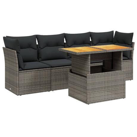 VidaXL Garten sofagarnitur poly-rattan  