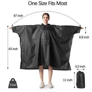 Alopini Poncho Antipioggia Impermeabile Multiuso 3-in-1  