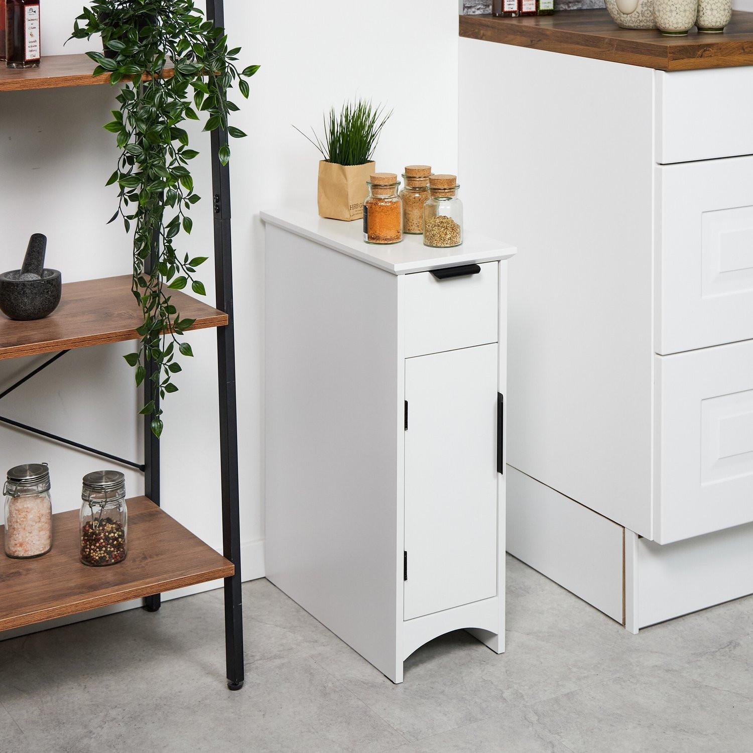 Northix Nischenschrank mit Schublade und Tür  