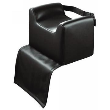 Kindersitzkissen Schwarz mit Gurt