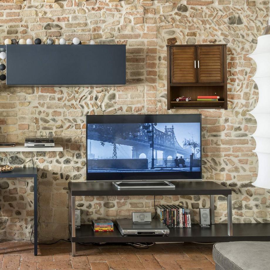 B2X Hängeschrank dunkelbraun LAMELL  