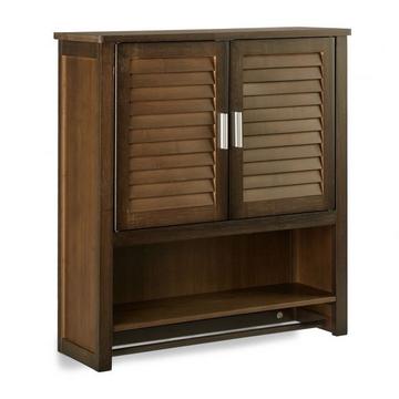 Wandschrank dunkelbraun LAMELL