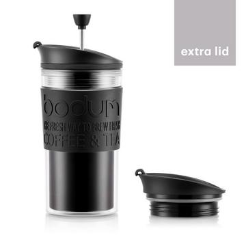 Kaffeebereiter mit extra Deckel TRAVEL PRESS SET