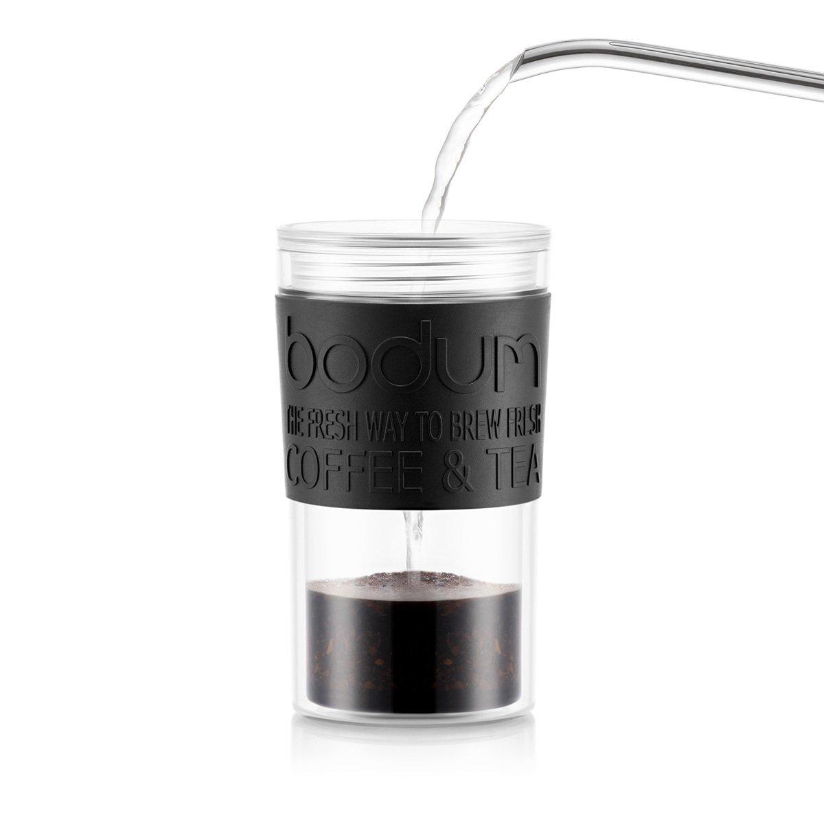 bodum Mug à piston isotherme en plastique TRAVEL PRESS SET  