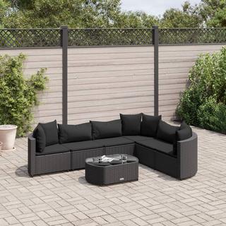 VidaXL Gartensofagarnitur poly-rattan  