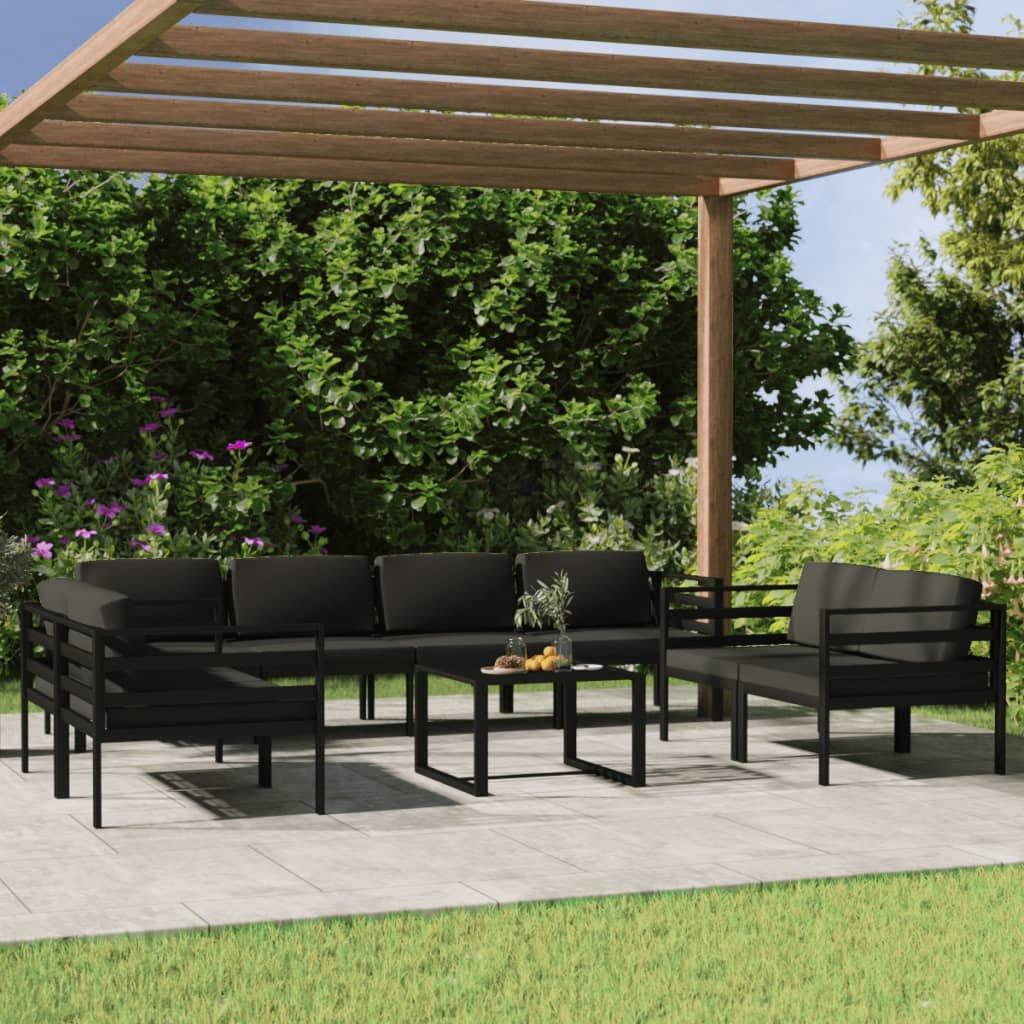 VidaXL Garten-lounge-set aluminium  