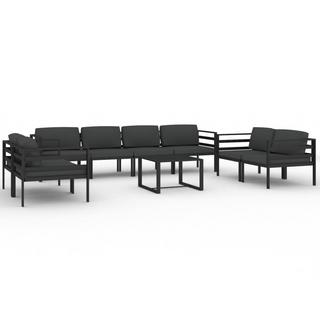 VidaXL Garten-lounge-set aluminium  