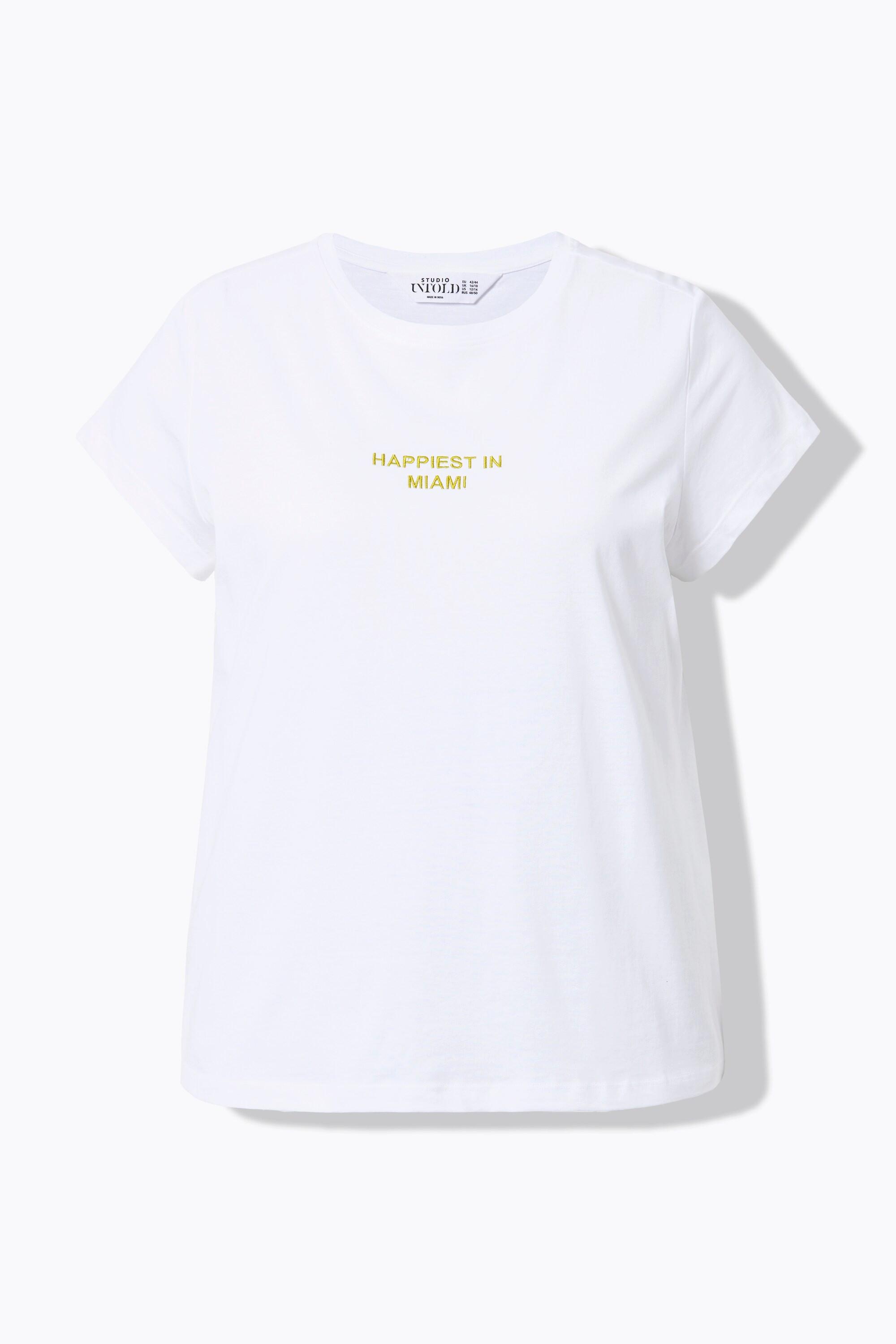 Studio Untold  T-Shirt, Classic Shape, Statement-Stickerei 