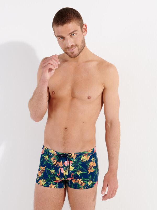 HOM Badepant Tropischer Flamingo Print  