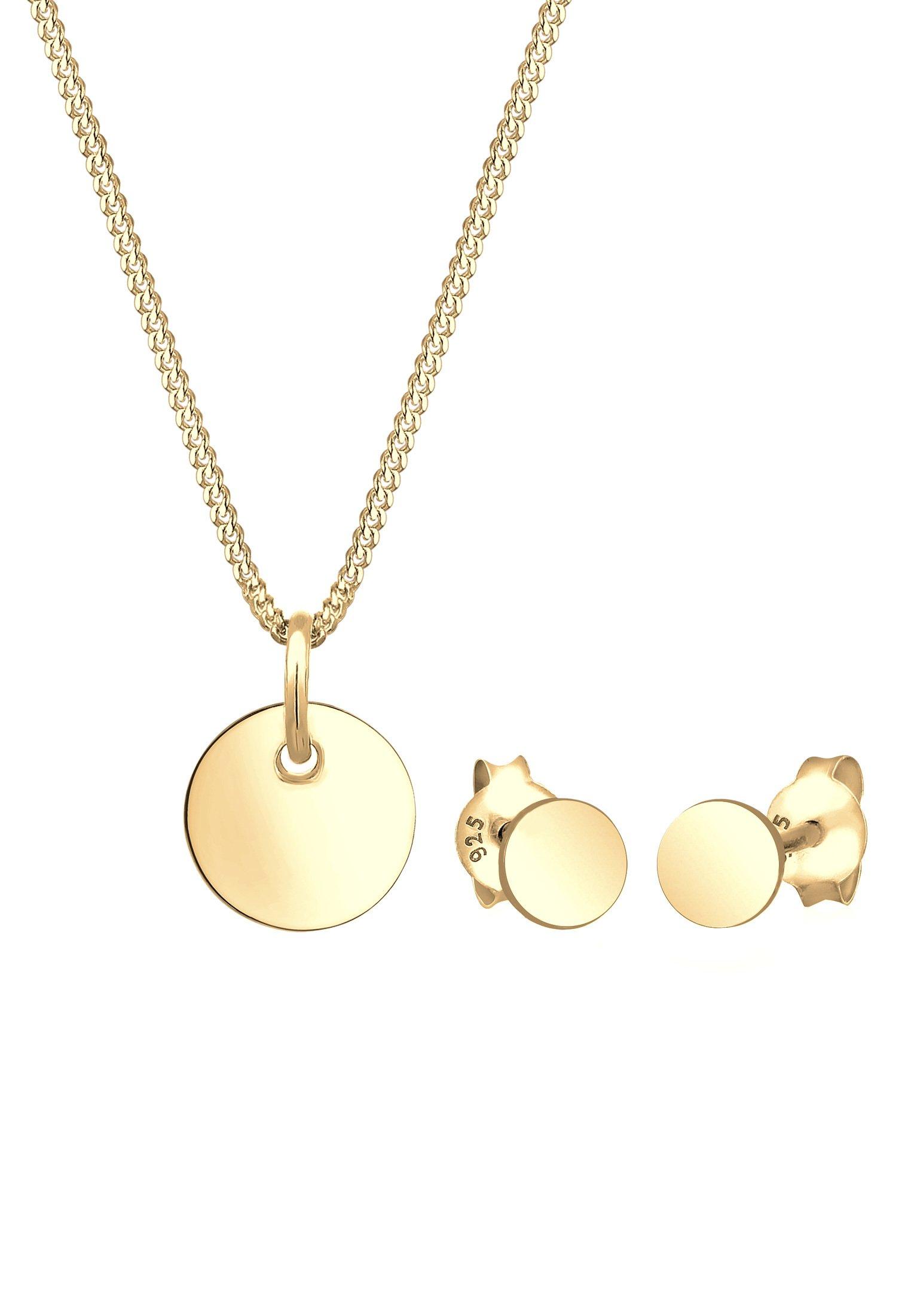 Image of Schmuckset Kreis Design Damen Gold