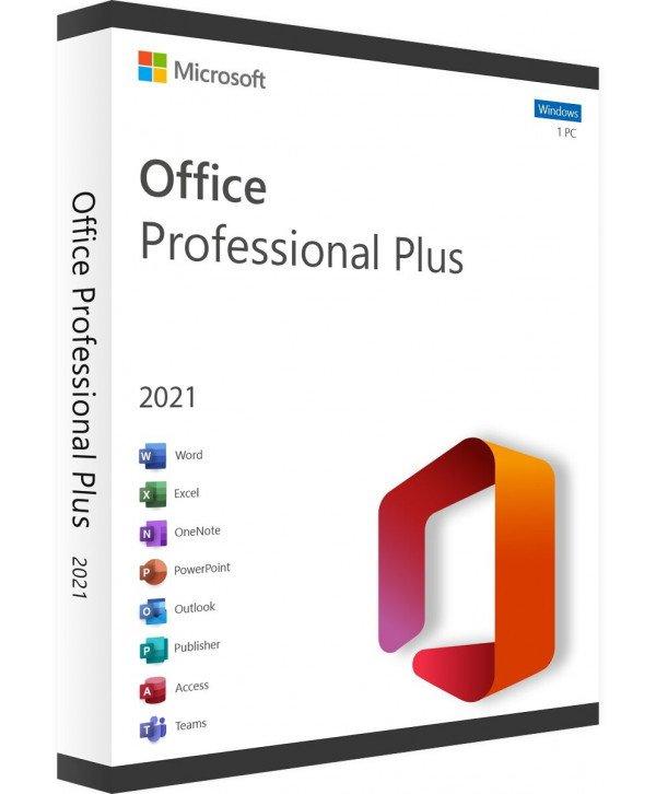 Microsoft  Office 2021 Professionnel Plus (Pro Plus) - Chiave di licenza da scaricare - Consegna veloce 7/7 