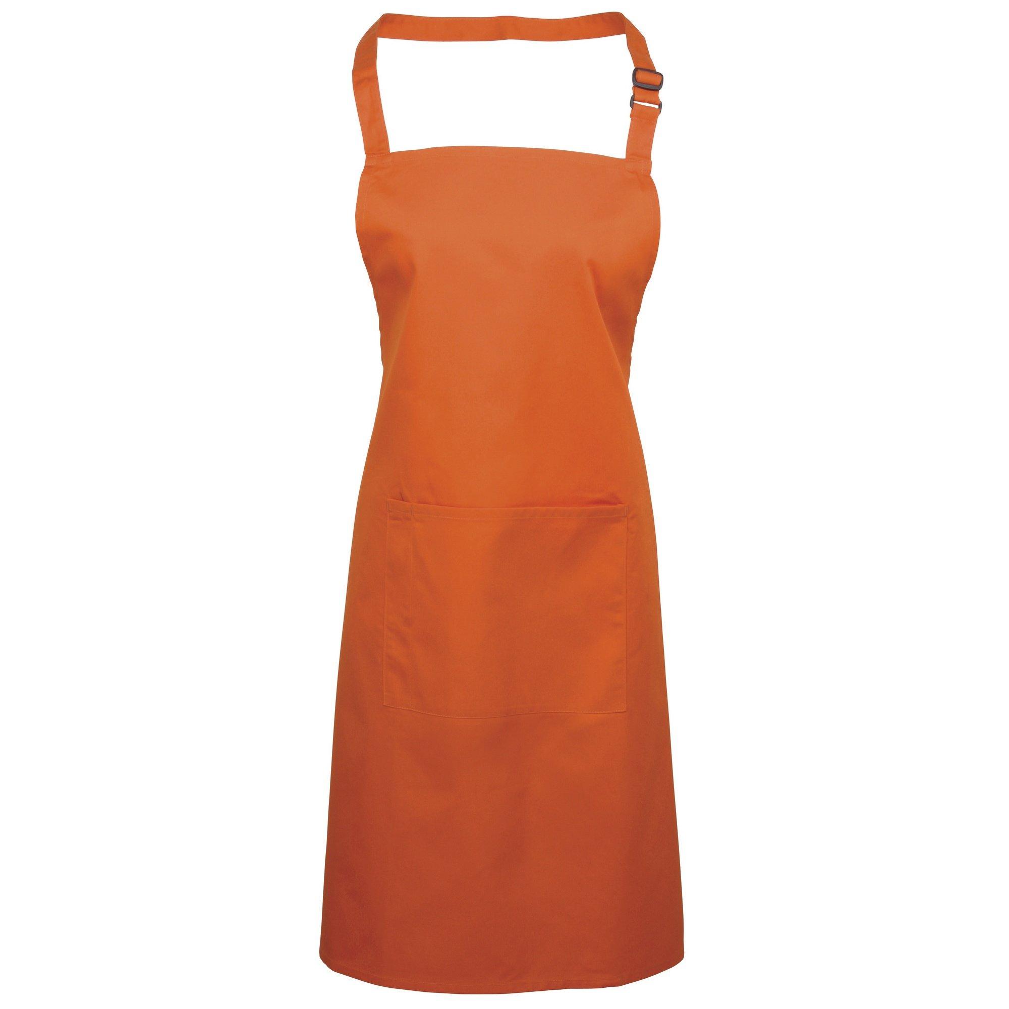 Image of Schürze Mit Tasche Bunt Unisex Orange ONE SIZE