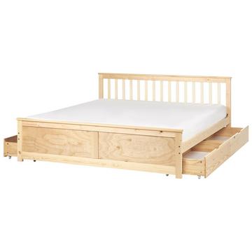 Letto con cassetti contenitori en Legno di pino Scandinavo OLENDON