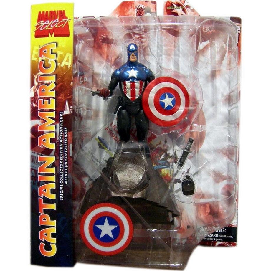 Diamond Select  Marvel Select Captain America Figur 18cm 