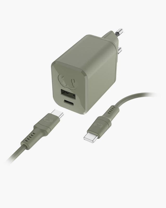 Image of Fresh 'n Rebel 2WCC45DG Ladegerät für Mobilgeräte Smartphone, Tablet Grün AC Schnellladung Indoor