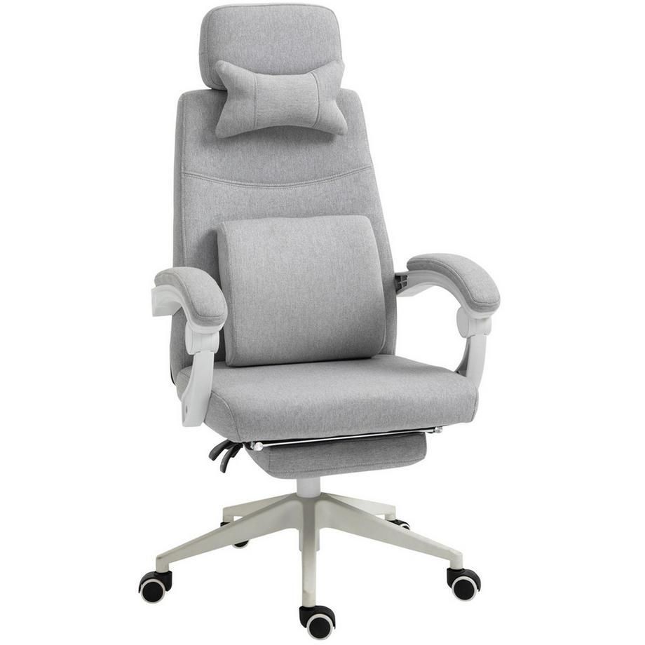 Northio  Bürostuhl, Gamingstuhl, Stuhl Mit Rollen, Ergonomisches Design, Polyester, Schaumstoff, Mehrschichtenplatte, Kunststoff, 62 X 68 X 117-127 Cm 