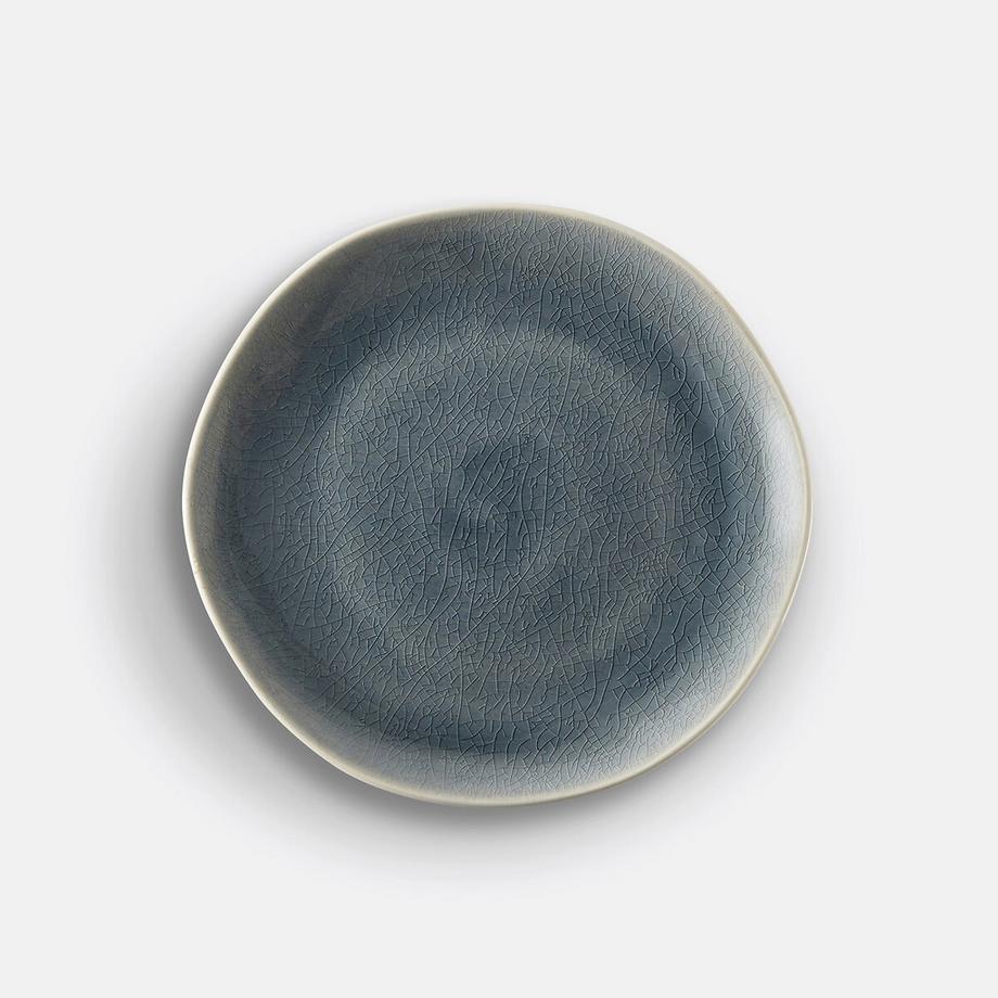 4er-Set Dessertteller Gogain mit Craquelé-Glasur