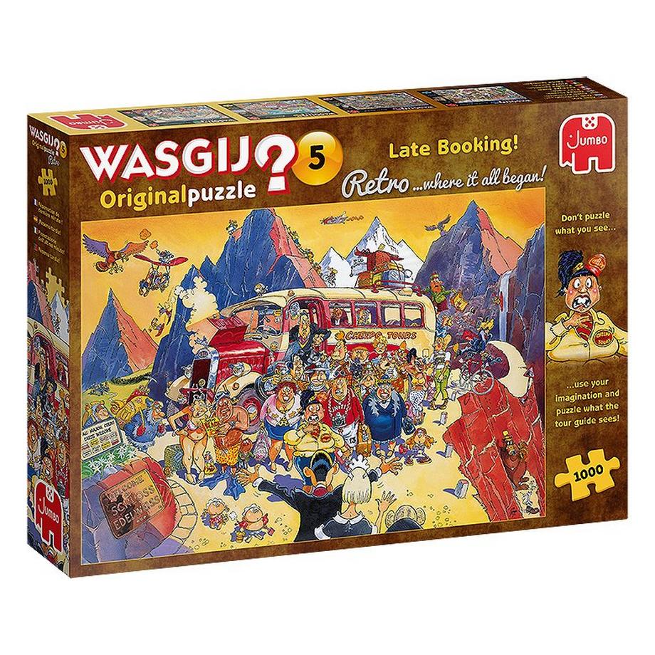 Jumbo 25007 Wasgij Retro Orignal 5-Billigangebot gebucht-1000 Teile Puzzlespiel, Mehrfarben