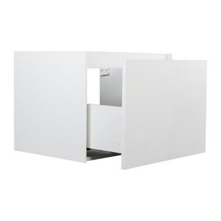 Vente-unique Meuble sous vasque suspendu blanc texturé - 60 cm - SOSTHENE  