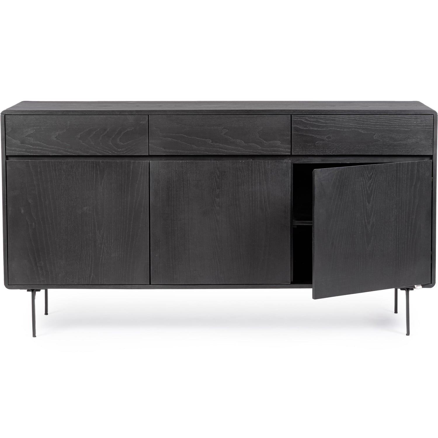 mutoni Credenza Widald nera 160x40  