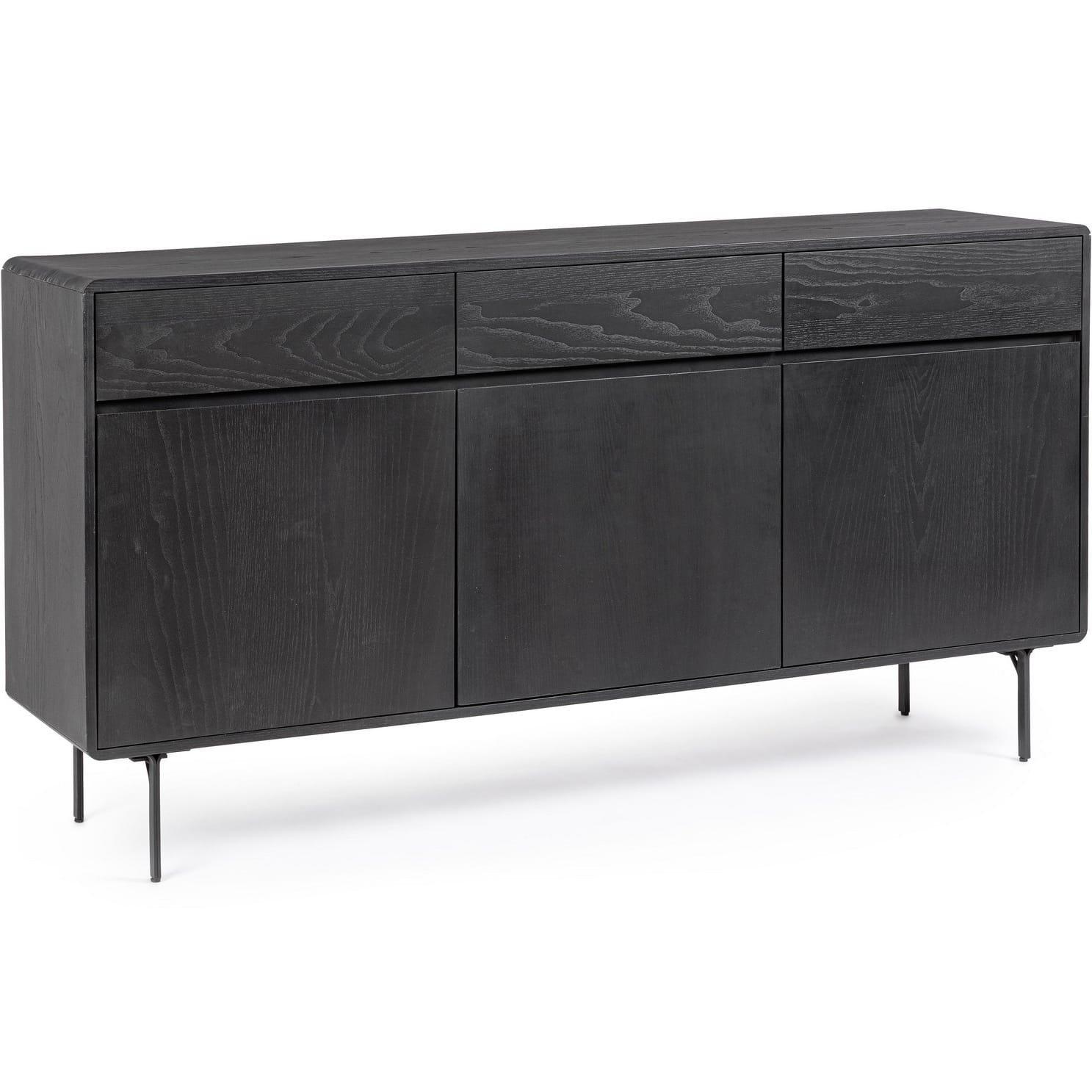 mutoni Credenza Widald nera 160x40  