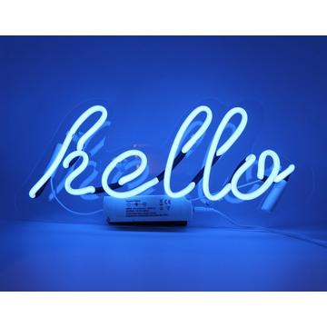 Glas Wandneon - Hello