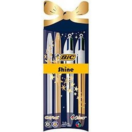 BiC BIC Kugelschreiber Set Shine 933979 4 Colours 4 Stück  