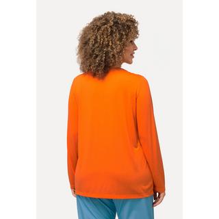 Ulla Popken Antibakterielles V-Ausschnitt Langarm Funktionsshirt  