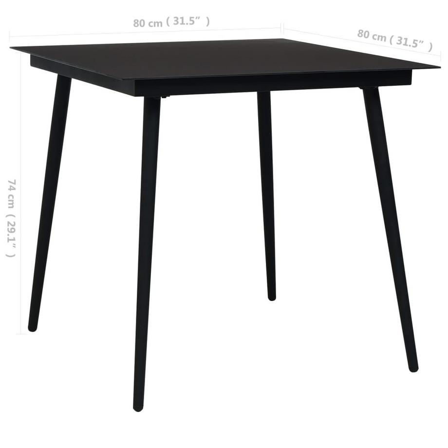 VidaXL Essgruppe stahl  