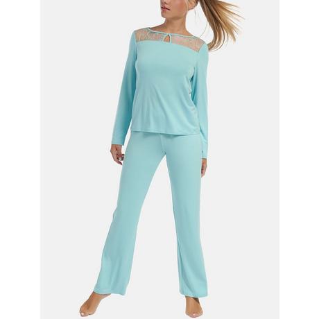 Lisca  Pyjama tenue d'intérieur pantalon top manches longues Liv 