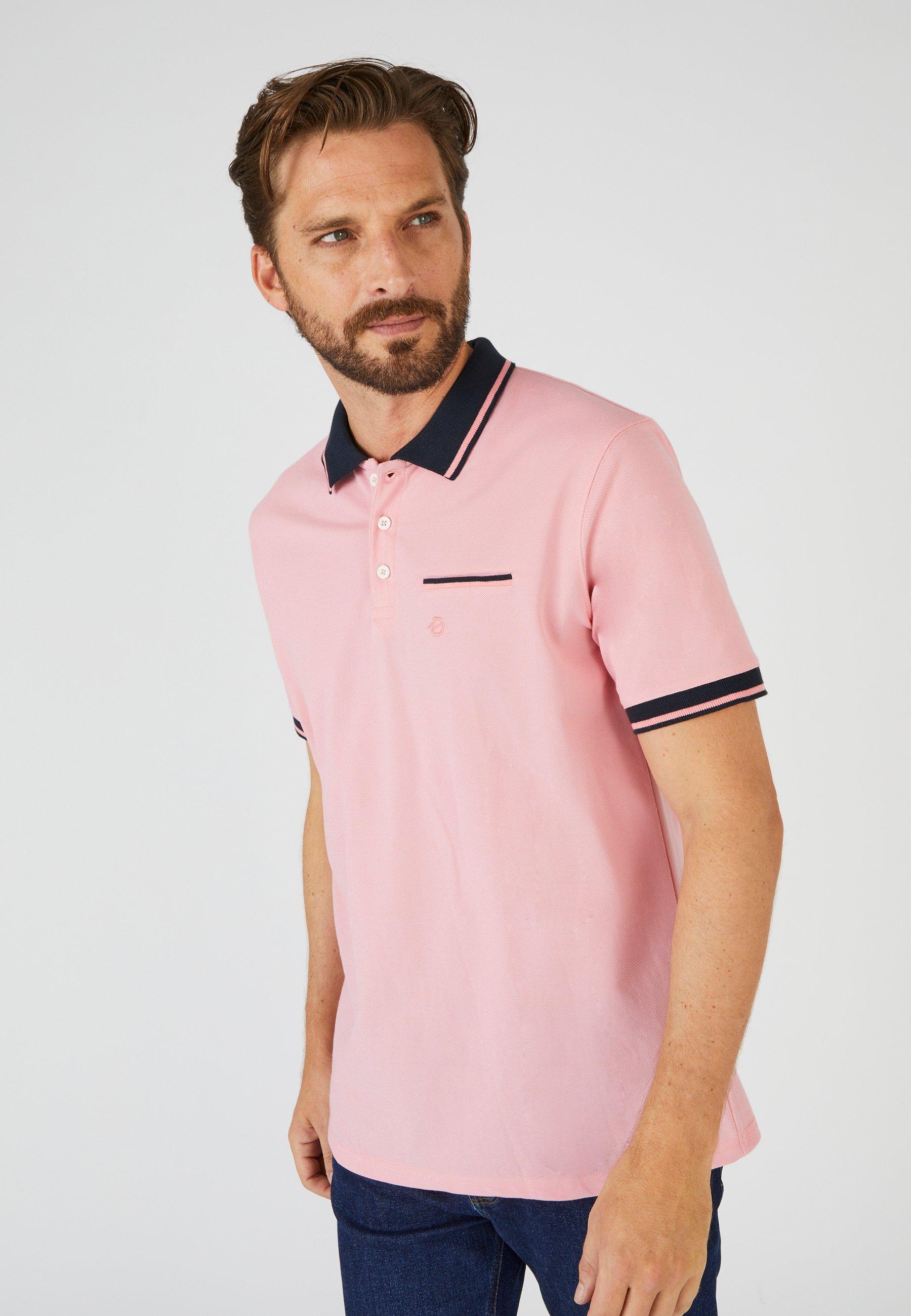 Image of Poloshirt Aus Reiner Baumwolle. Unisex Rosa XXL