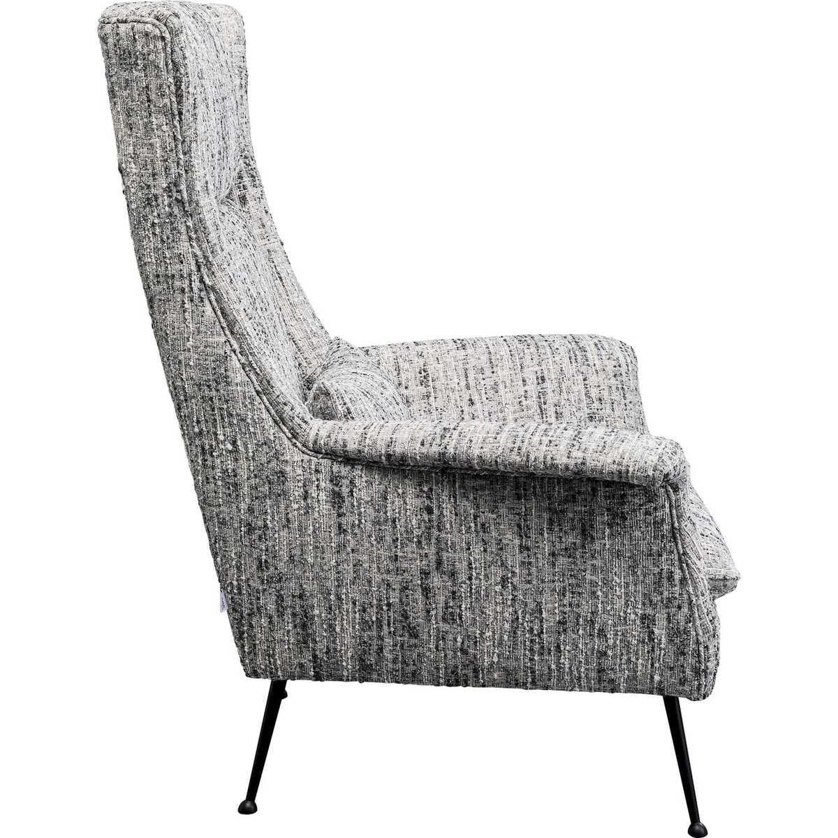 KARE Design Fauteuil Vegas Forever Mélange Sel & Poivre  