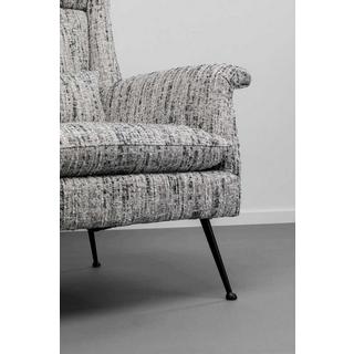 KARE Design Fauteuil Vegas Forever Mélange Sel & Poivre  