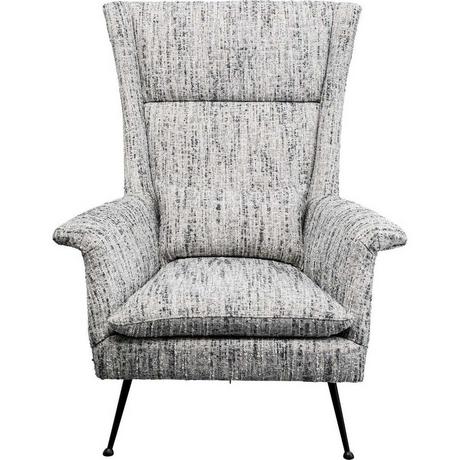 KARE Design Fauteuil Vegas Forever Mélange Sel & Poivre  