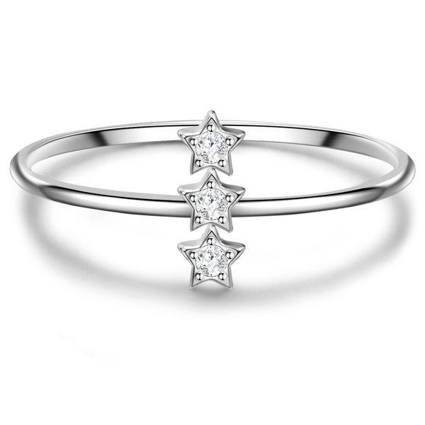 Image of Ring Sterne Damen Silber 58