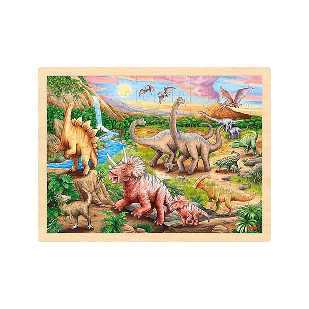 Image of Puzzle Einlegepuzzle Dinosaurierwanderung (96Teile)