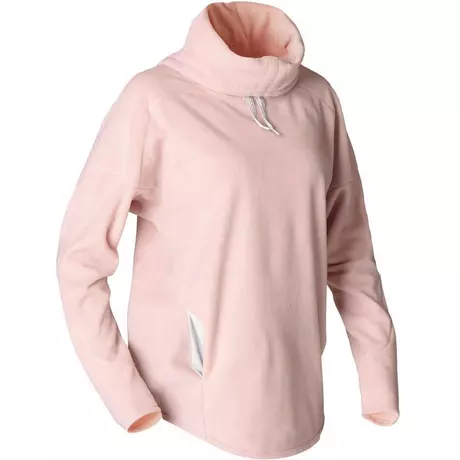 KIMJALY  Relax-Sweatshirt Fleece Yoga Damen rosameliert Fucsia