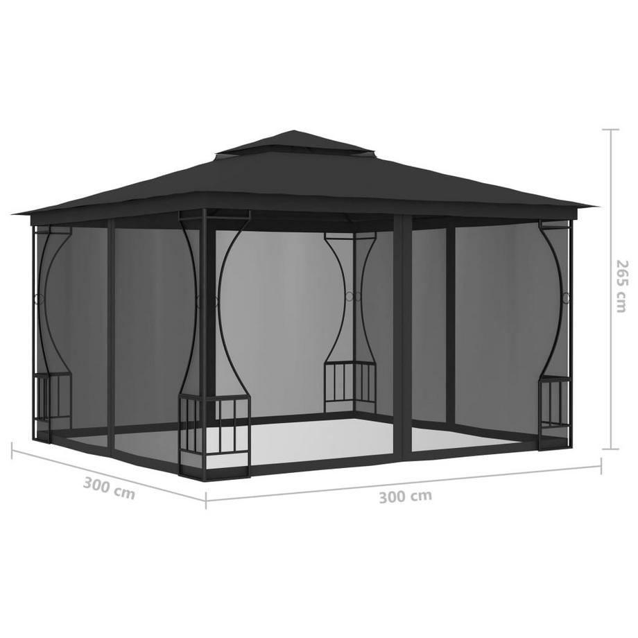 VidaXL gazebo Tessuto  