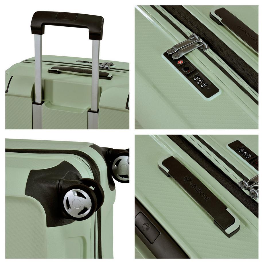 EMINENT  Aegis Expandable Set de Valises 4 Roues Vert Clair 