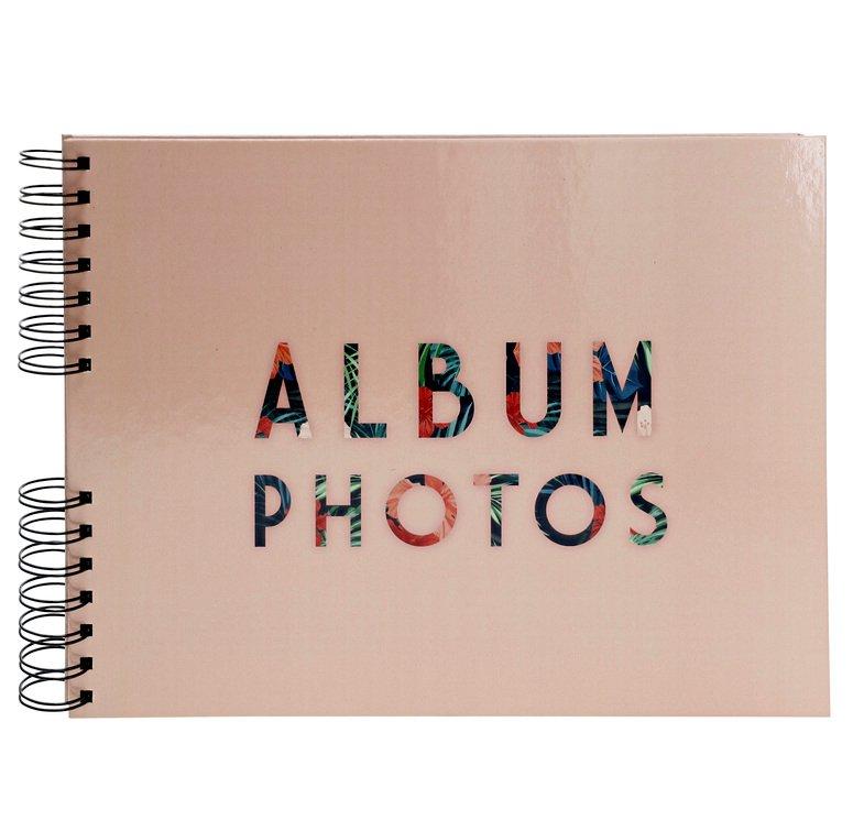 Image of Spiralfotoalbum 50 Seiten 32x22cm - Tropical - x 2 Spiralfotoalbum 50 Seiten 32x22cm - Tropical - x 2