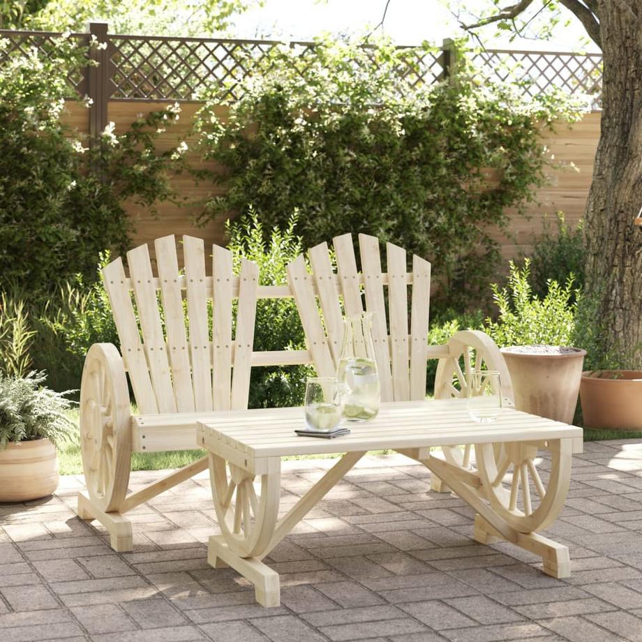 VidaXL set salotto da giardino Legno  