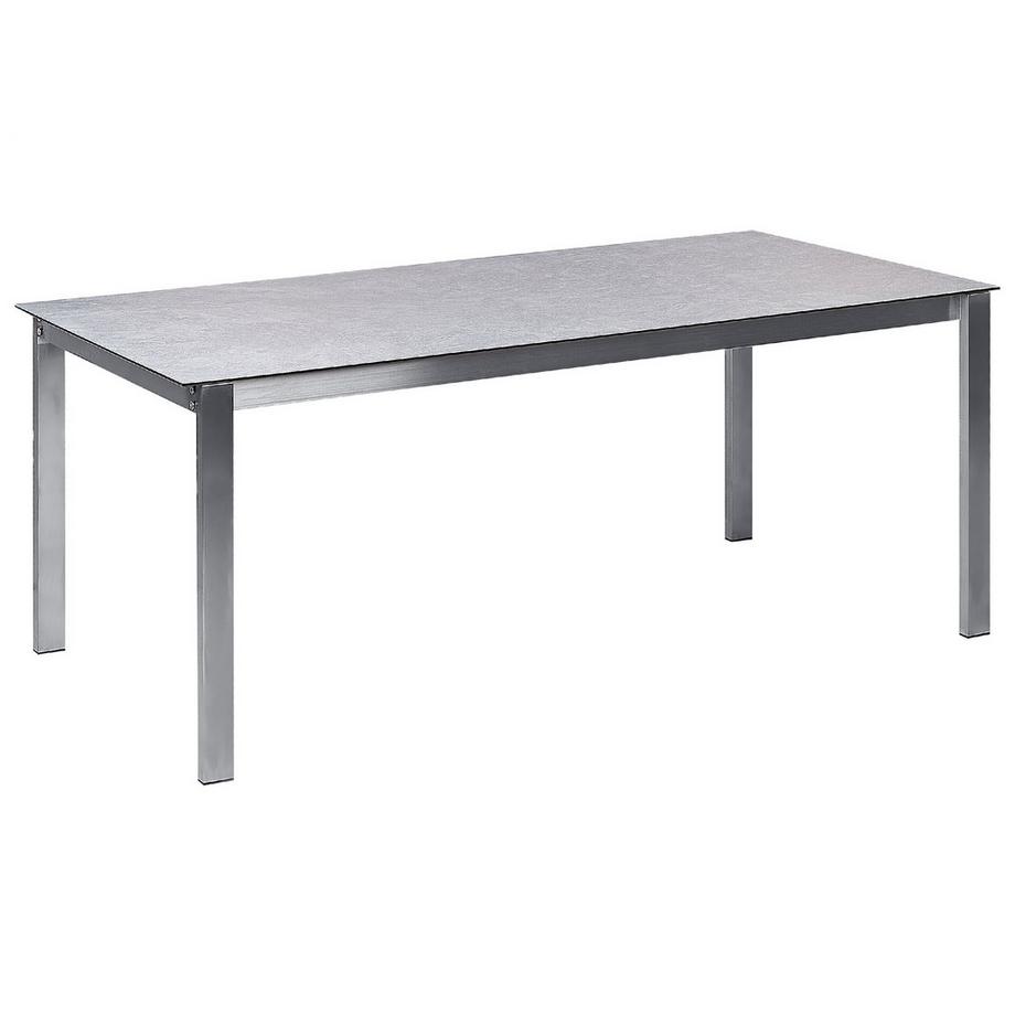 Beliani Gartentisch mit Stühlen aus Sicherheitsglas Industriell COSOLETO  