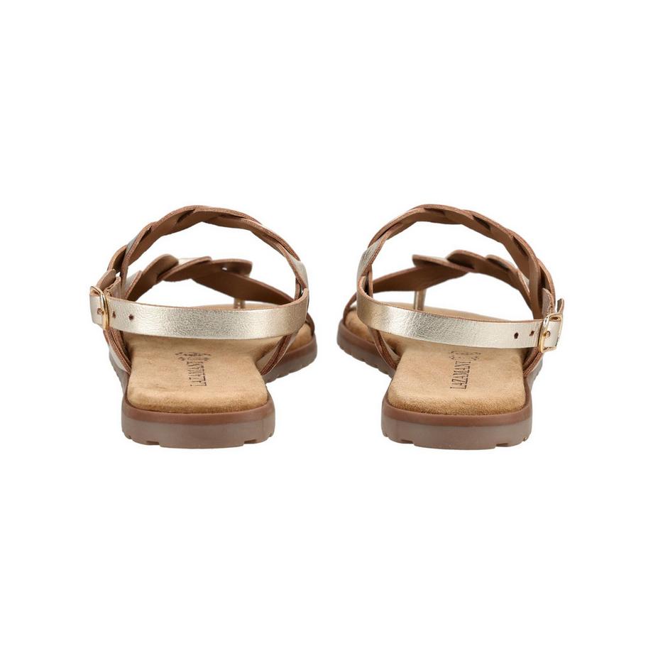 Lazamani Sandales à bride tressée  