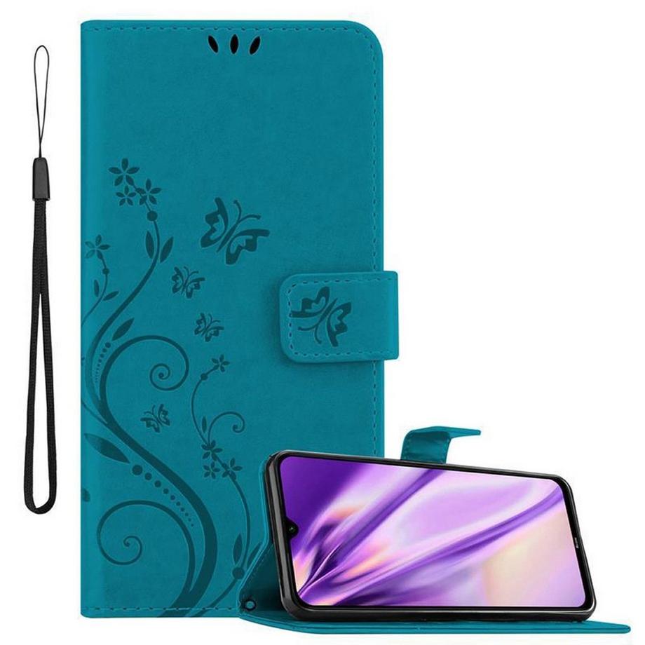 Cadorabo  Hülle für Xiaomi RedMi NOTE 8 Blumen Design Magnetverschluss 