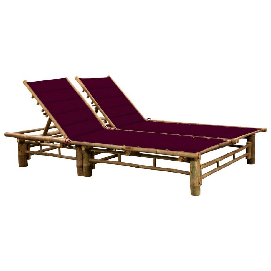 Chaise longue bambou