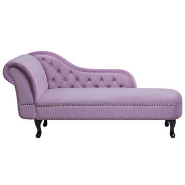 Chaise longue versione sinistra en Velluto Glamour NIMES