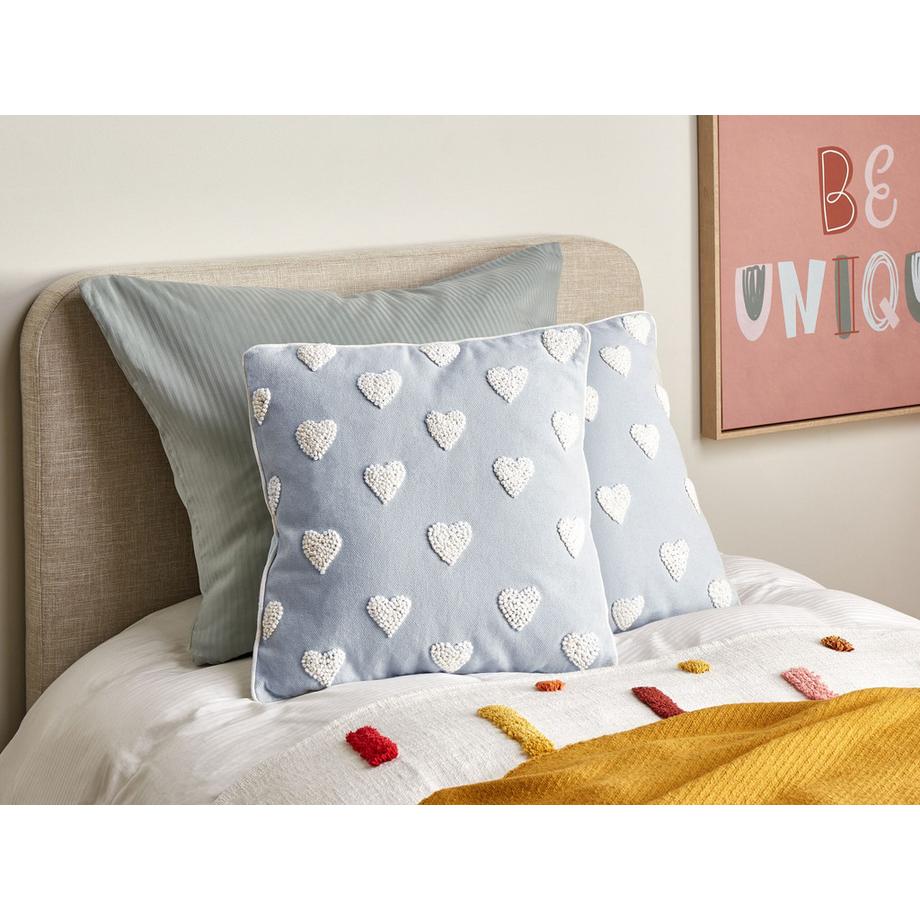 Beliani Dekokissen 2er Set aus Baumwolle Retro GAZANIA  