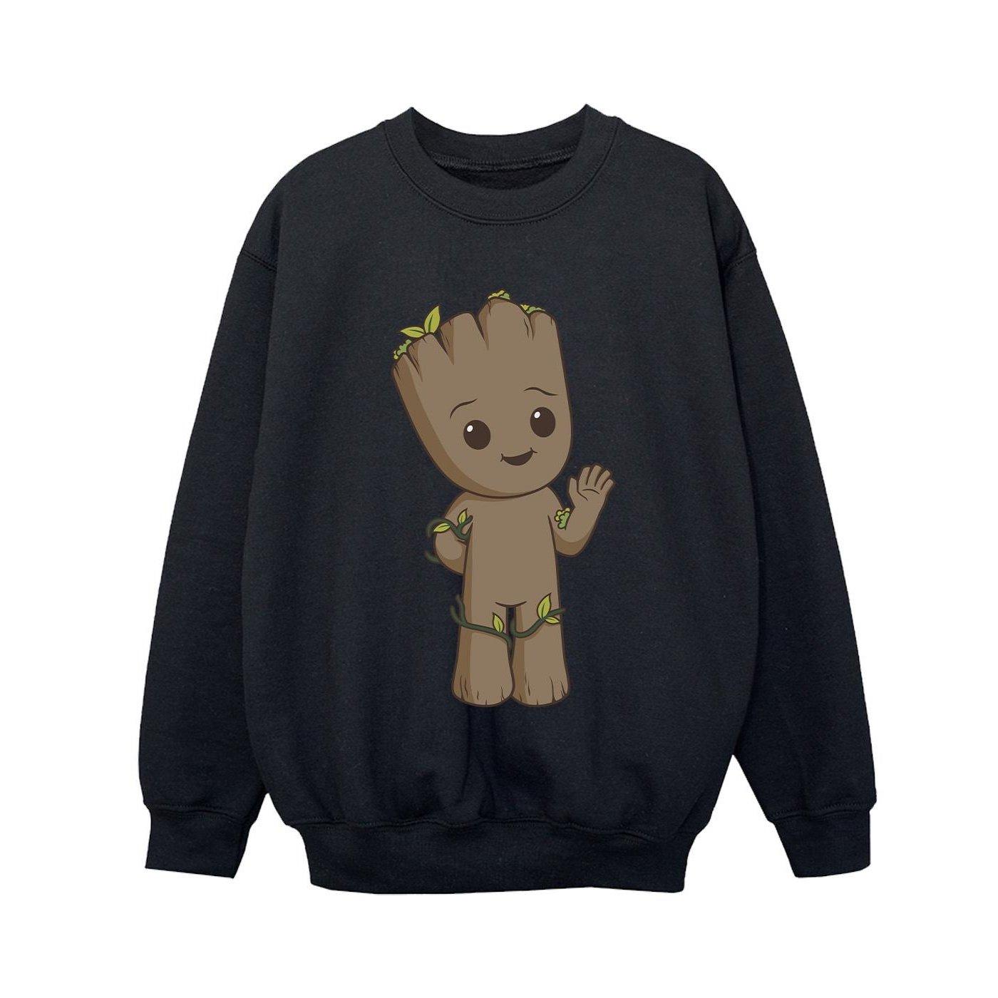 Image of I Am Groot Cute Groot Sweatshirt Unisex Schwarz 104